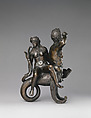 Triton and Nereid, Possibly workshop of Andrea Briosco, called Riccio (Italian, Trent 1470–1532 Padua), Bronze, Italian, Padua